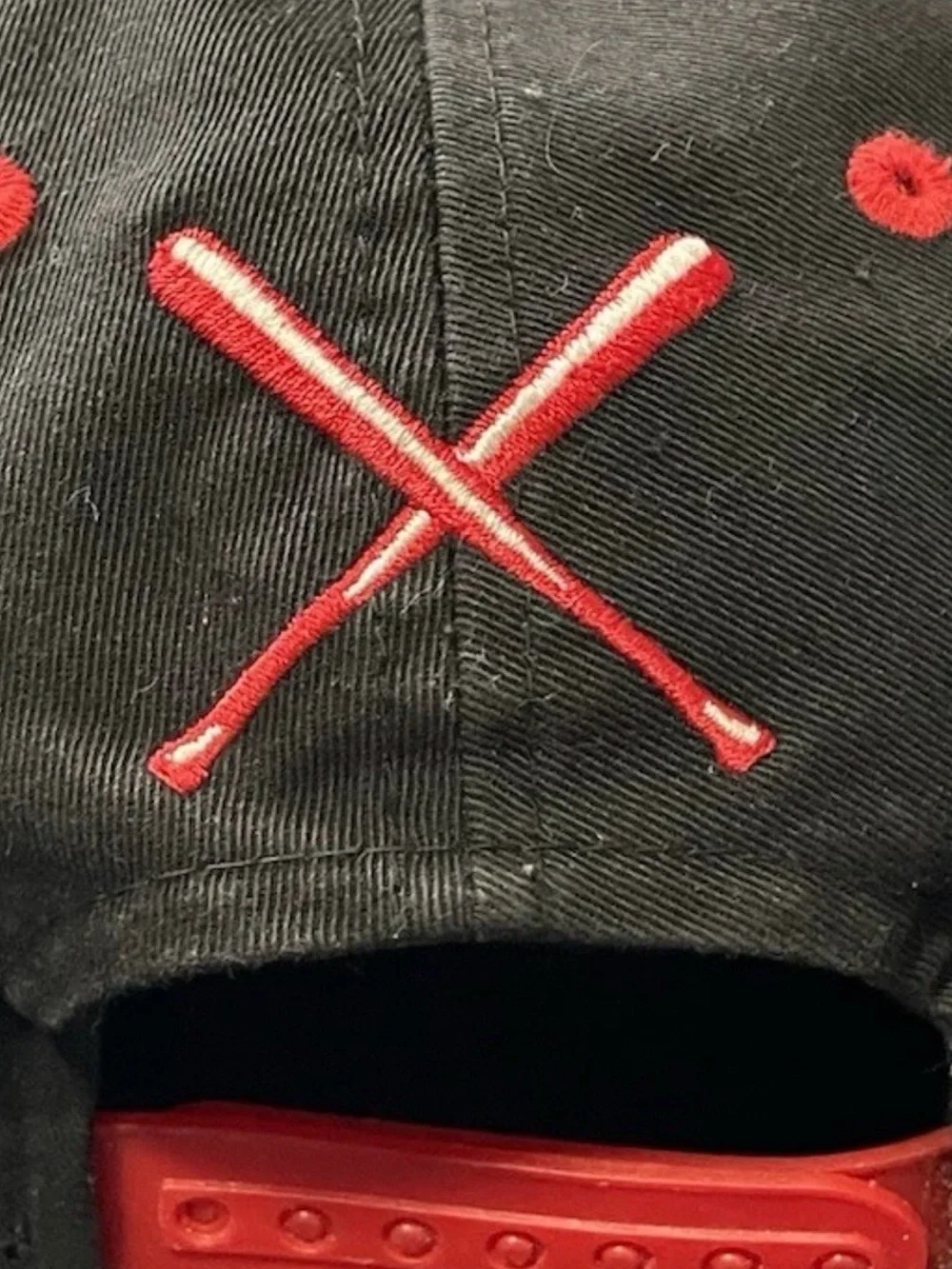 KBETHOS Black and Red New York Embroidered Baseball Snapback Hat